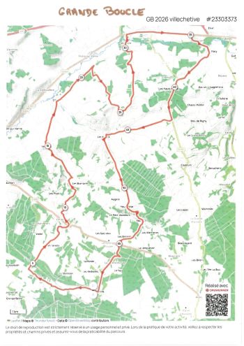 Shéma grande boucle - Commune de Villechétive
